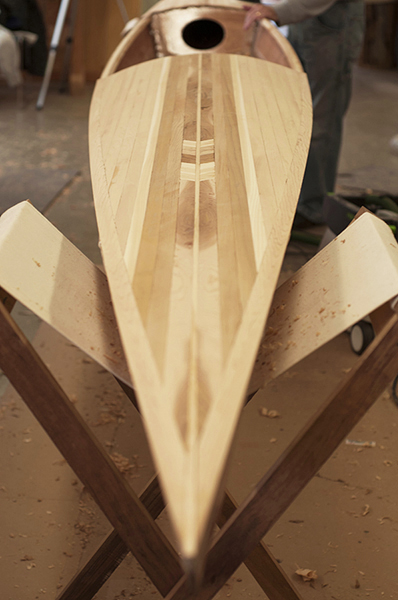 <em>cedar sculling shell<br><br>_____<br><br><br>northhouse folk school, grand marais   ::   fall 2013</em>