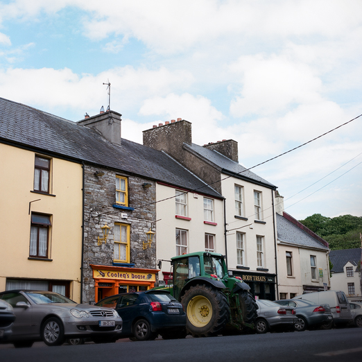 
			<br /><em>tractor parking 
            <br />in front of a bar, no less
			<br /><br /><br /><br />
            <br />(county clare / SW)</em>