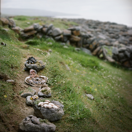 
			<br /><em>offerings to faeries
			<br /><br /><br /><br />
            <br />(fanore beach, county clare / SW)</em>