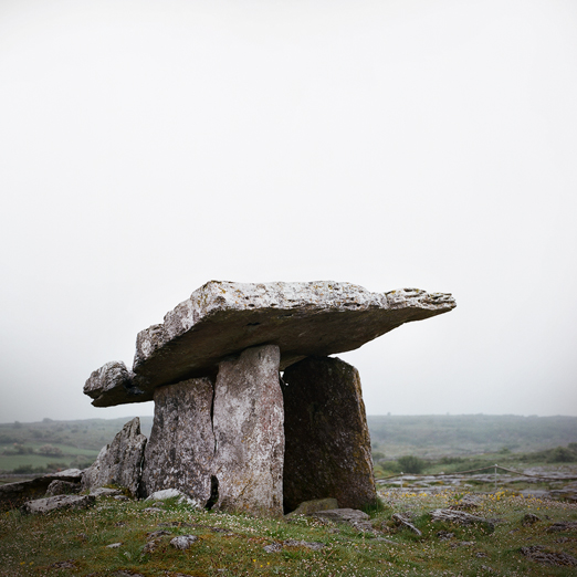 
			<br /><em>poulnabrone dolmen
			<br />
			<br /><br />the most beautiful  
            <br />tombstone in the world
            <br /><br /><br /><br />
            <br />(county clare / SW)</em>