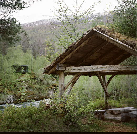 
			<br /><em>timberframing like i've never seen
            <br />(hotel juvet pod in the woods behind)
			<br />
            <br />
            <br />valldal / W</em>